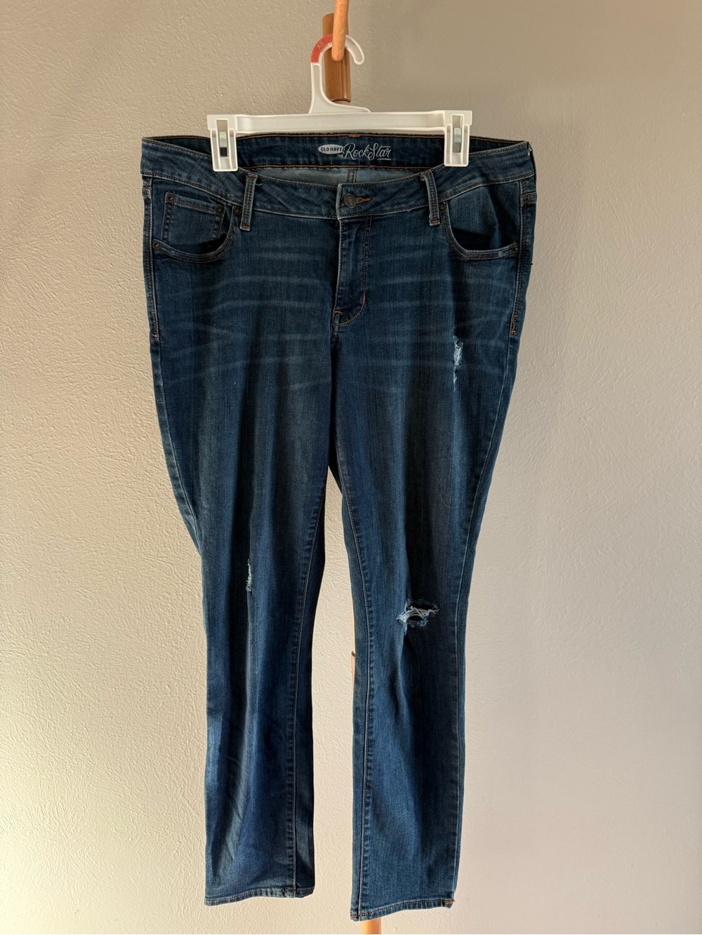 Old Navy The Rockstar Blue Denim Jeans Women’s Size 16